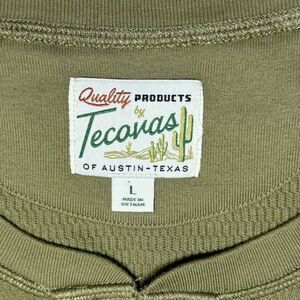 Tecovas Olive Green Henley Sweatshirt